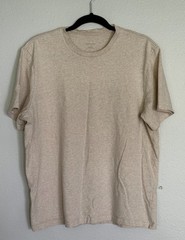 Everlane Men’s Premium-Weight Crew T-Shirt – Heather Oatmeal – Size L