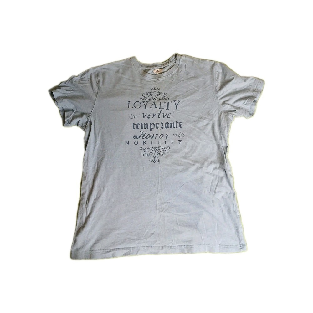 Mens X2 T Shirt Size Large Baby Blue