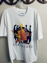 VTG Single Stitch Longacres Horse Racing Jockey Hanes 50/50 T-Shirt XXL 50-52