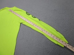 The Weeknd Shirt Mens S Yellow Neon Black Bad Habits XO Tour Concert Long Sleeve