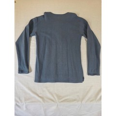 International Male Vintage 90s Henley Shirt Ribbed Long Sleeve XL Blue Local 99