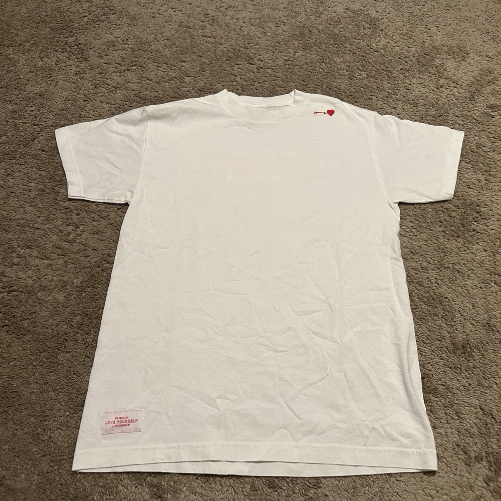 BTS Love Yourself Tour Shirt Small KPOP Official Merch Ver.1 Short Sleeve White