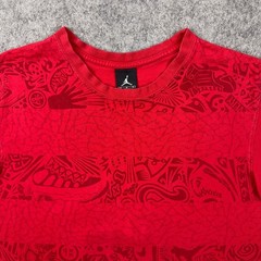 Jordan Brand Shirt Mens Medium Red Graphic Print Jumpman Crew Neck Athletic Tee