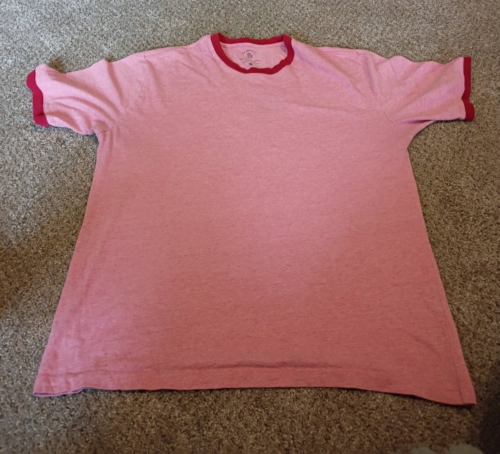 G.H. Bass & Co. T-Shirt Men’s Size XL light red Heathered Short Sleeves cotton