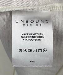 UNBOUND Merino Wool Short Sleeve Tshirt White – Men’s Sz XL