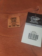Comfort Color Glock Perfection T-Shirt Burnt Orange Size 3XL AA75117