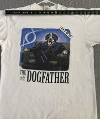 Vintage Big Dogs Dogfather T Shirt XL Single Stitch 90s Graphic Parody USA