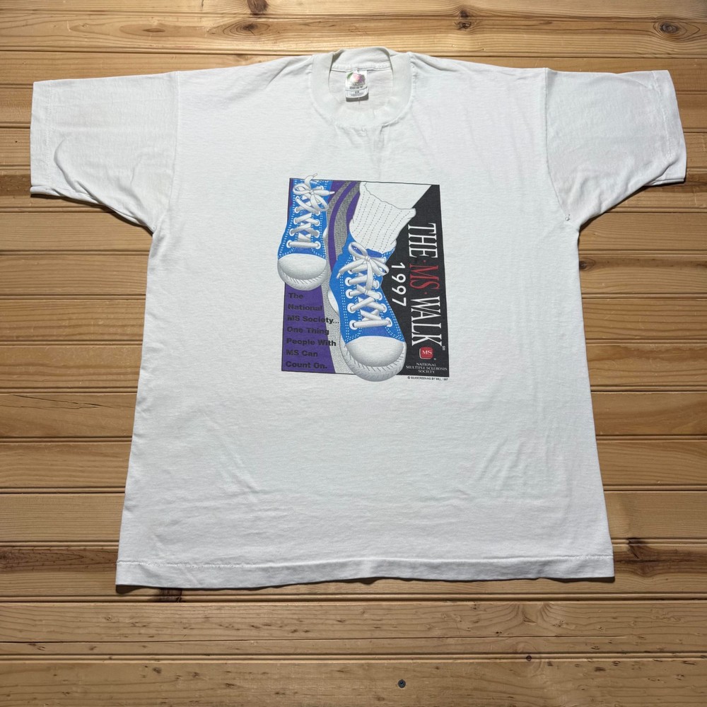 Vintage 1997 The MS Walk National Multiple Sclerosis Society Graphic T-Shirt XL
