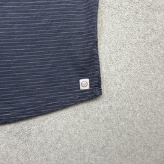 Marine Layer Signature Crew Tee Shirt Mens Medium Blue Striped Made USA Casual