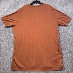 Shaquille O’Neal XLG Ribbed Tee Mens Short Sleeve Orange 2XLT NEW