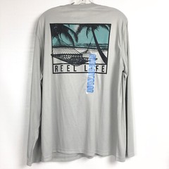 Reel Life Men Large T Shirt Sun Ray Defender Series Long Slv Performance Tee NEW