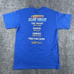 Vintage Disney Blizzard Beach Summit Plummet T Shirt Mens M Blue Graphic USA
