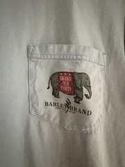 Barley Brand Small GOP Republican Elephant Pocket Tshirt Grand Old Party