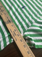 Polo Ralph Lauren Classic Fit Green White Striped Tee Shirt Medium Mens Preppy