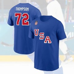 FASTSHIP – Tage #72 Thompson USA Hockey Team 2026 Player Name & Number for Fans