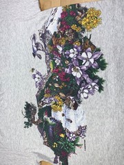 Vintage Ferndale California Nature Shirt XL Gray Double Sided 90s 12372