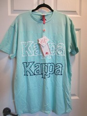 KAPPA AUTHENTIC SAND CICLE GREEN AQUA T-SHIRT SIZE XXL NEW