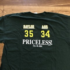 Baylor Bears Whoopin The Ags Priceless Aggies 2004 T Shirt Mens Size XL Green