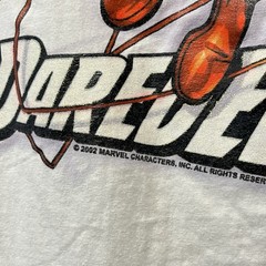 Vintage 2002 Marvel Comics Daredevil Double Sided Mad Engine Tee Shirt Size XL