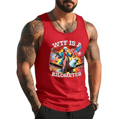 Retro WTF is A Kilometer Funny Patriotic American Freedom Tank Top