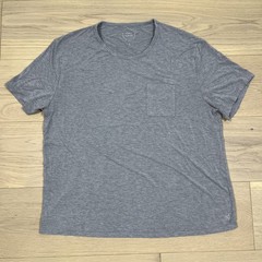 Cozy Earth Bamboo Lounge Pocket T-Shirt Tee Mens Size L Crew Neck Gray