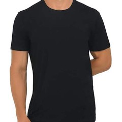 Premium T-Shirts for Men Rayon Made from Bamboo Crewneck Undershirt Tees Moistur