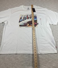 Levi’s Men’s Graphic Coastal Postcard XL White Short Sleeve Cotton Logo Tee