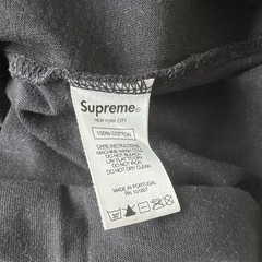 Supreme Black Graphic Logo Crew Neck Short Sleeve Cotton T-Shirt M RN101837