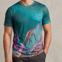 UPF 50+ Sun Shirt Stephen McIntyre Mens S Color Art Dry Wick Swim Sport fishing