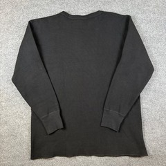 Bronson MFG Non Stock Thermal Shirt Mens 2XL Black Waffle Knit Heavy Cotton