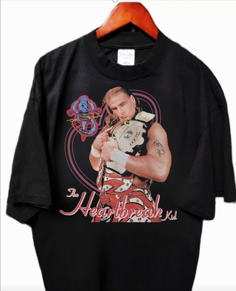 SHAWN MICHAELS HEARTBREAK KID ON SHAKA HEAVYWEIGHT GARMET DYED T SHIRT “MODERN”