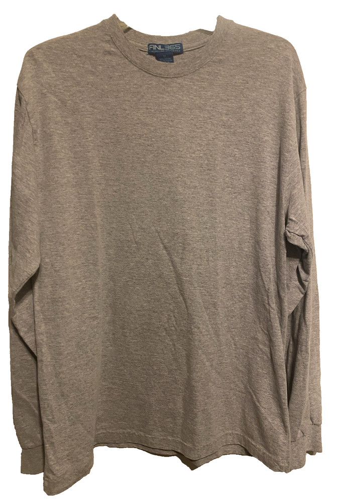 Vintage Finish Line Athletics Long Sleeve Shirt Gray FINL365 Size Medium NWOT
