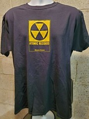 New! ATOMIC RECORDS Milwaukee FALLOUT LOGO Authentic T-Shirt S-M-L-XL-XXL-XXXL
