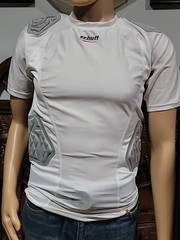 Schutt Size S Integrated Padded Men’s Shirt White NWT #W6