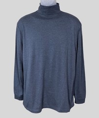JA John Ashford Long Sleeve Men’s Dark Gray Turtleneck Shirt Medium NWT