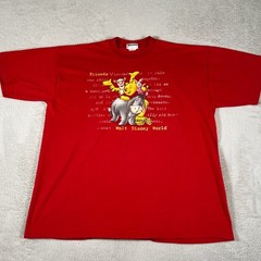Vintage Disney Winnie The Pooh Friends T-Shirt Men’s Size XL Red Made In USA 90s