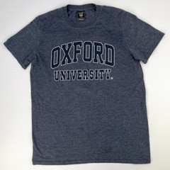 Oxford University Shirt Men Medium Spell Out England Work Party Run Gym Core Ex