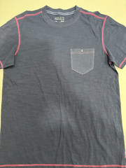 Perry Ellis Portfolio Men Crew Neck Pocket Shirt Medium