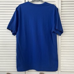 Official Apple Store Employee Uniform T-Shirt Blue Embroidered Logo Size L