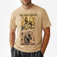 Bull Market Confidence Bear Market Budget Funny Trading T-shirt, Crypto Meme Tee
