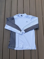 Air Jordan 2005 Long Sleeve Thermal Mens L Gray 20th Anniversary Jumpman L