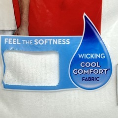 Hanes Men’s White 3 Pack Tagless Stretch Crew Neck T-Shirt 2135DG