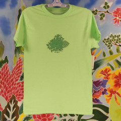 Aloha Hawaii Mens TShirt Small Green Tropical Flowers Big Island HI Kona Marlin