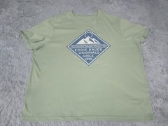 Eddie Bauer Shirt Mens 2XL Green Originals Since 1920 Mountain Graphic Tee