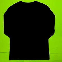 GUESS Los Angeles Men’s Long Sleeve T-Shirt SMALL Black w/White, Silver NEW