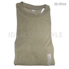 UNIQLO Soft Brushed T-Shirt S-4XL Long-Sleeve 100% Cotton Men 469940 NWT