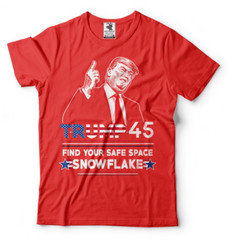 Donald Trump Find Your Safe Space Snowflake 2024 President Election Funny shirts