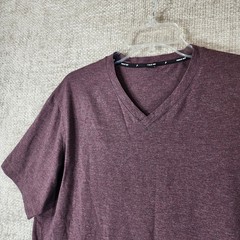 Public Rec Go To V Neck T Shirt Mens L Purple Performance Pima Cotton Athletic