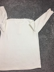 Members Mark Thermal Henley Shirt Mens Size XL Off White Long Sleeve Cotton