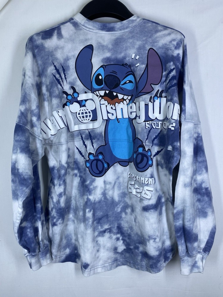 Walt Disney World Spirit Jersey Shirt Adult Small Lilo & Stich Tie Dye Pullover